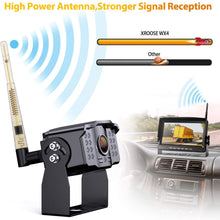 Wireless Backup Camera with Built-in Recorder 9" FHD Monitor for Truck Rear View Reversing Backing Up Camera With Extra Stable Signal IP69 Monitor System for RV Trailer Bus Motorhome Camper Xroose WX4