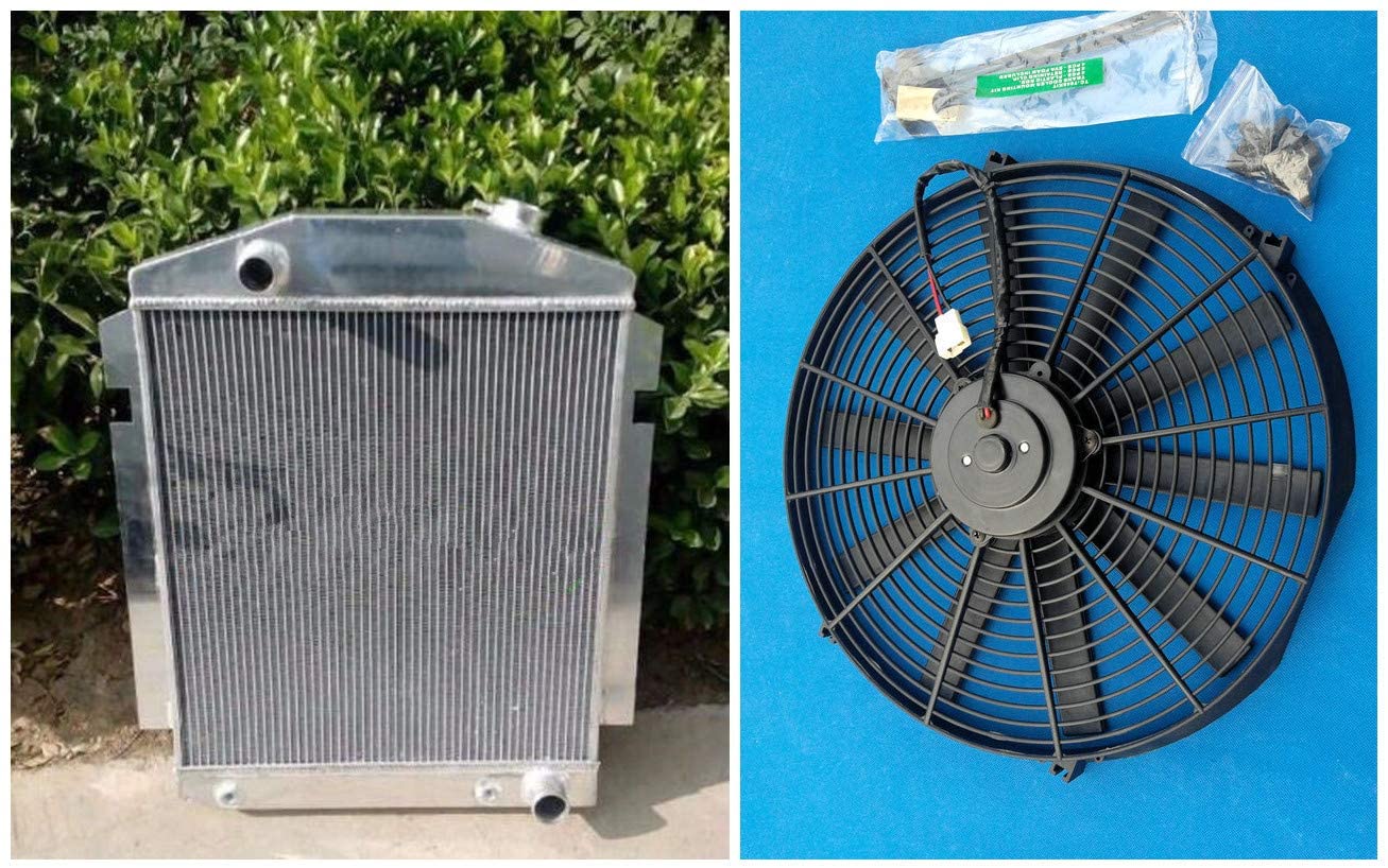 Aluminum Radiator + Fan For Chevy Pickup/Truck W/SBC/BBC V8 OR L6 1938-1940 1939