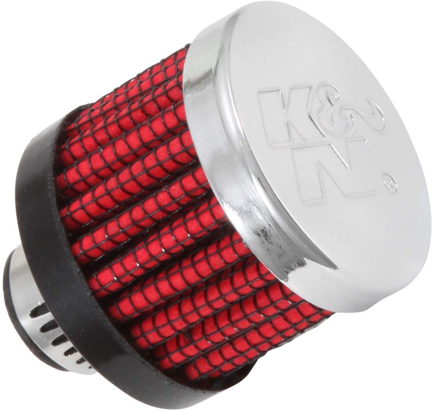K&N Vent Air Filter/ Breather: High Performance, Premium, Washable, Replacement Engine Filter: Flange Diameter: 0.3125 In, Filter Height: 1.125 In, Flange Length: 0.4375 In, Shape: Breather, 62-2470