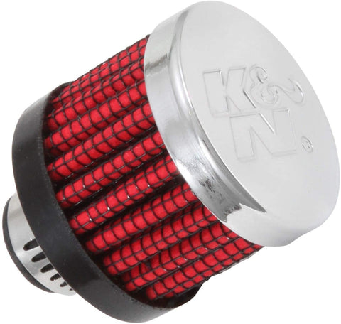 K&N Vent Air Filter/ Breather: High Performance, Premium, Washable, Replacement Engine Filter: Flange Diameter: 0.3125 In, Filter Height: 1.125 In, Flange Length: 0.4375 In, Shape: Breather, 62-2470