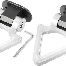 X AUTOHAUX 2 Set Universal Gold Tone Triangle Shaped Car Tow Hook Decor Bumper Trailer Sticker Adorn