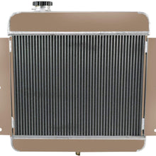 OzCoolingParts 4 Row Core All Aluminum Radiator for 1962-1967 63 64 65 66 Chevy II, Nova Inline w/ V8 Conversion