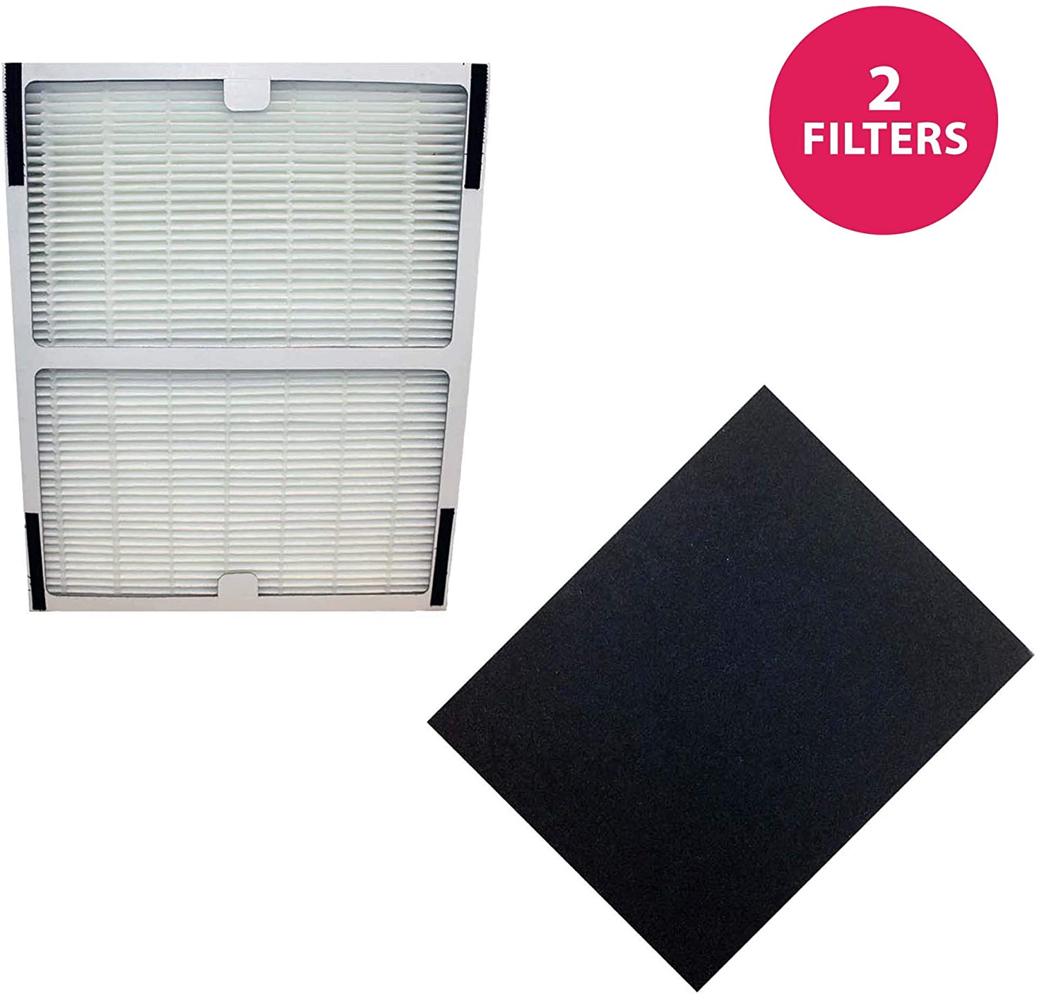 Think Crucial Replacement Filter Compatible with Idylis Hepa Style A Air Purifier Filter & Carbon Filter Part # IAF-H-100A, 302656, Filter Kit Fits Idylis IAP-10-100, IAP-10-150 Model – Bulk (2 Pack)
