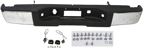 Rear Step Bumper Chrome W/O Hole 2007-2013 Chevy Silverado Gmc Sierra 1500 New