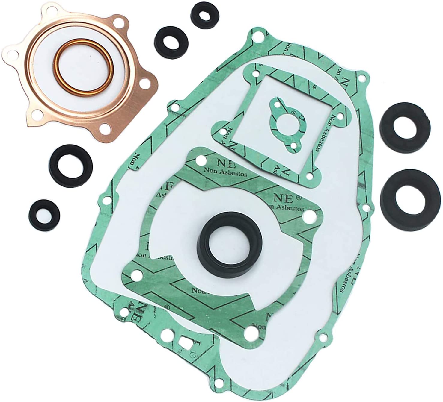 Engine Head Gasket Kit Compatible With Yamaha Blaster 200 YFS200 1988-2006 With Oil Seals Complete Gasket Set