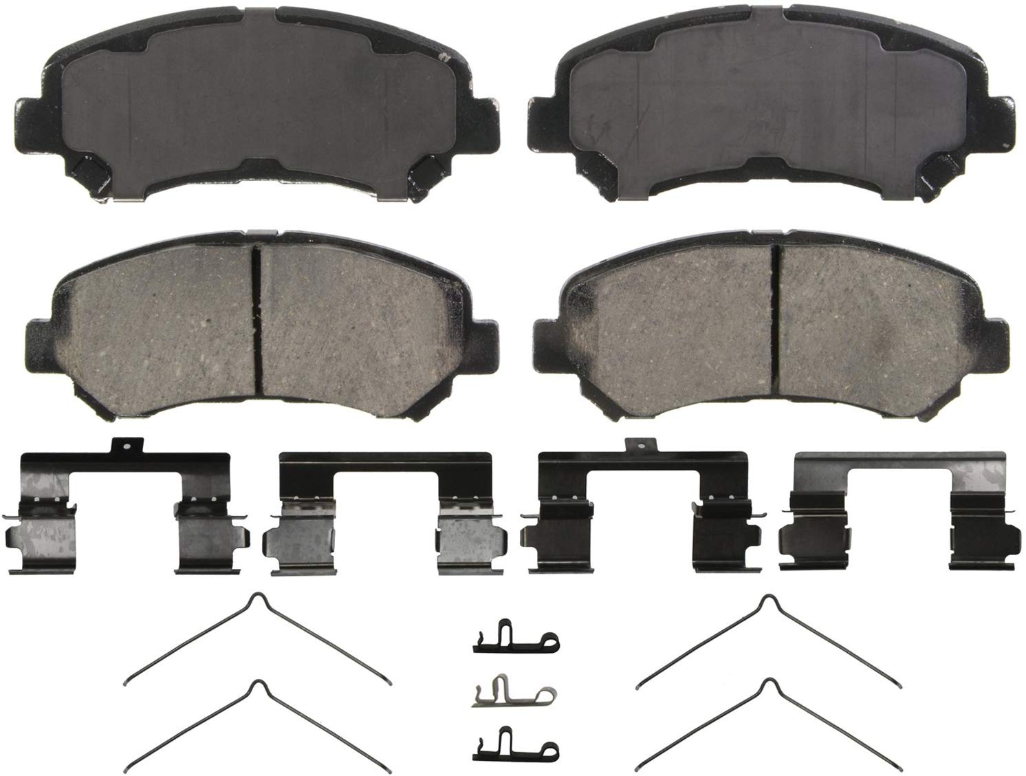 Wagner QuickStop ZD1374 Ceramic Disc Pad Set Includes Pad Installation Hardware, Front