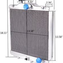 3 Row 52MM Full Aluminum Radiator Racing Radiator Stop Leak Compatible For HONDA CIVIC EK EG B18C B16A DOHC IN/OUT 32MM 1992-2000