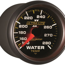 Auto Meter 4931 Ultra-Lite II 2-1/16" 140-280 Degree F Mechanical Water Temperature Gauge