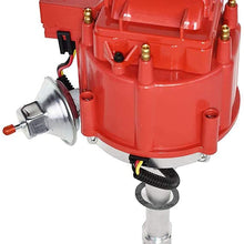 A-Team Performance Complete HEI Distributor 65K Coil 7500 RPM Compatible With Chevrolet Chevy GM GMC 4.3L 262 V6 EFI to CARB SWAP 90° V-6 One Wire Installation Red Cap