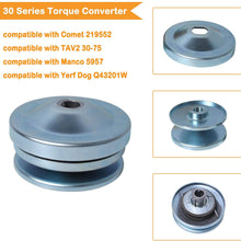 30 Series Torque Converter Clutch, 3/4" Bore with 203589 Go Kart Drive Belt compatible with Comet 219552, TAV2 30-75 Manco 5957