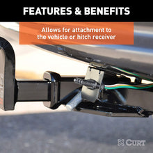 CURT 58300 Vehicle-Side Trailer Wiring Harness Mounting Bracket for 4-Way Flat