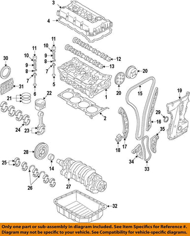 Genuine Hyundai 21510-2G500 Engine Oil Pan Assembly