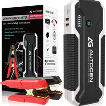 AUTOGEN 3000A Car Jump Starter (Up to 10.0L Gasoline & Diesel), 12V Portable Lithium Battery Jumper Box Booster Pack for Cars, SUVs, Trucks. Power Charger with Quick Charge 3.0. Hard Case Provided!