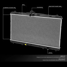 DNA Motoring OEM-RA-13270 13270 Factory Style Aluminum Core Radiator Replacement