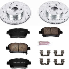 Power Stop K5219 Front Brake Kit with Drilled/Slotted Brake Rotors and Z23 Evolution Ceramic Brake Pads