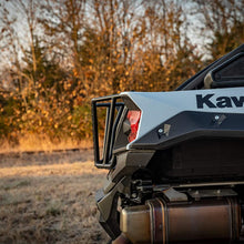 SuperATV Heavy Duty Steel Bed Enclosure for Kawasaki Teryx KRX 1000 (2020+) UTV - Easy to install, All hardware Included - 100% Guaranteed Fit - Can Hold a 32” Spare Tire, Cargo, or Other Accessories