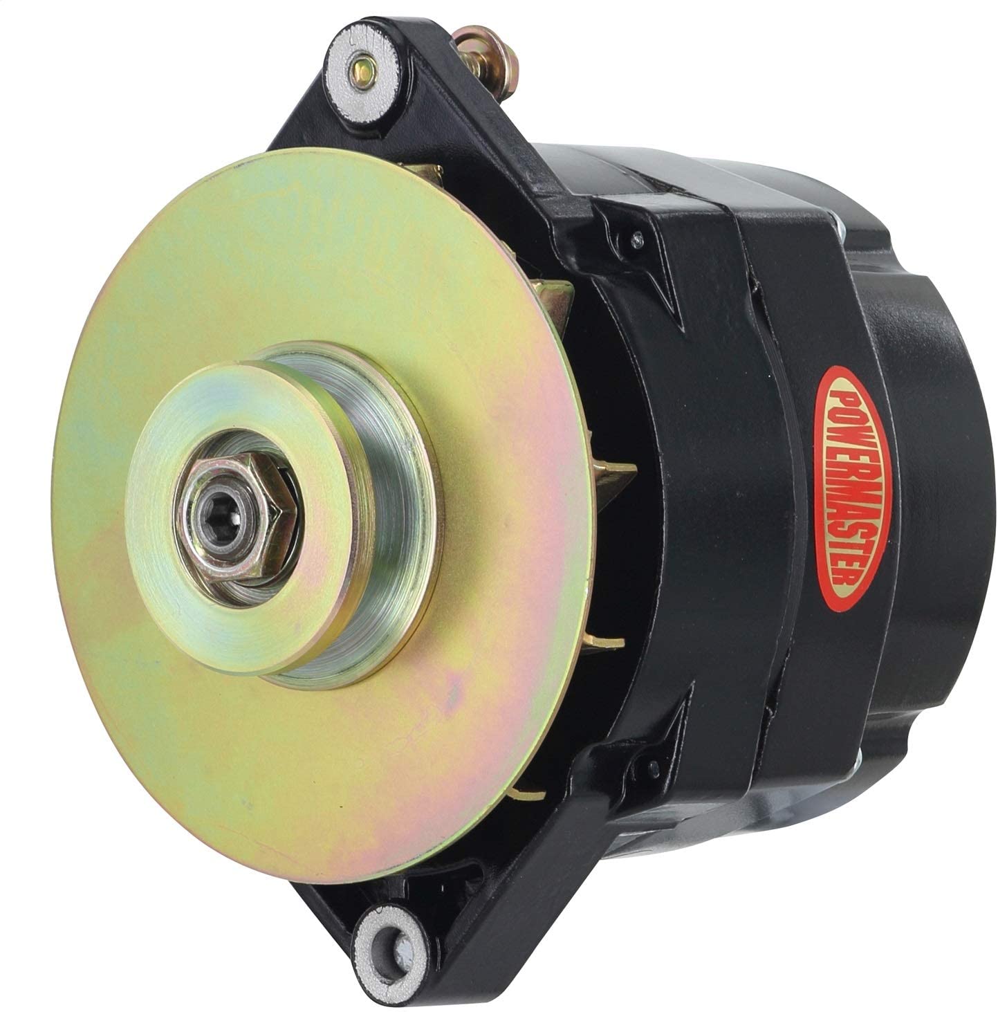 Powermaster 8-56141-347 Black Alternator (Upgrade 150A 1V Pulley & Baffle 1 Wire Motorola Replacement 1