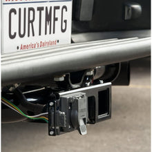 CURT 58000 Easy-Mount Vehicle Trailer Wiring Connector Mounting Bracket for 2-Inch Receiver, 4 or 5-Way Flat, 6 or 7-Way Round