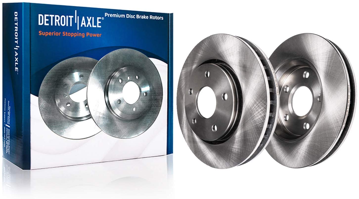 Detroit Axle - 11.10″ (282mm) Premium FRONT Brake Rotors for Honda Accord Civic GX Models V6 models