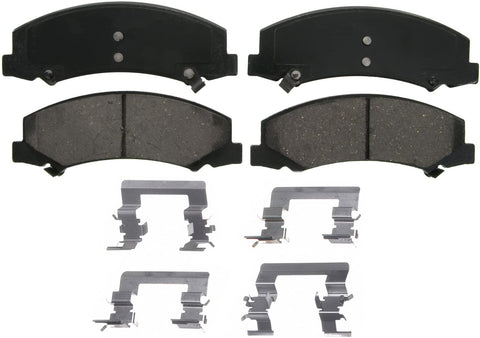 Wagner QuickStop ZD1159 Ceramic Disc Pad Set Includes Pad Installation Hardware, Front