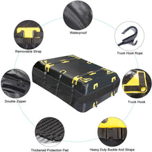 19 Cubic Feet Car Rooftop Cargo Carrier Bag, Waterproof Car Roof Bag, Soft Roof Top Luggage Bag for All Vechicles with or Without Racks - with Waterproof Zip, Storage Bag, Anti-Slip Mat & 6 Door Hooks