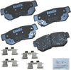 Bendix CFC812 Premium Copper Free Ceramic Brake Pad (with Installation Hardware Front)