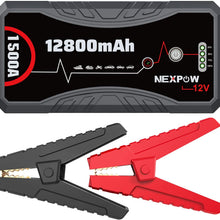 NEXPOW Car Battery Starter Q10S, 1500A Peak 12800mAh 12V Car Auto Jump Starter Power Pack with USB Quick Charge 3.0 (Up to 7L Gas or 5.5L Diesel Engine)