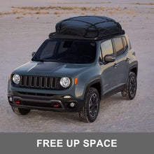 VEVOR Roof Rack Cargo Basket Universal Roof Rack Basket Aluminum Roof Mounted Cargo Rack 50X38 Inch for Car SUV Traveling Luggage Holder, with 150 LB Capacity