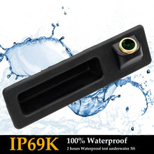 HD Golden Camera 1280x720p Reversing Camera Integrated in Trunk Handle Rear View Backup Camera for BMW X1 F48 X3 X4 X5 F30 F31 F34 F07 F10 F11 F25 F26 315i 320i/530i/328i/535i/520i 2012-2016