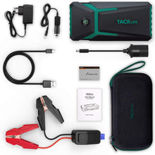 TACKLIFE T8-Newer Model 800A Peak 18000mAh Car Jump Starter with LCD Display (up to 7.0L Gas, 5.5L Diesel Engine), 12V Auto Battery Booster with Smart Jumper Cable, Quick Charger