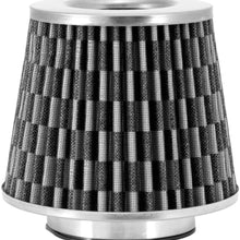 Spectre Universal Clamp-On Air Filter: High Performance, Washable Filter: Round Tapered; 3.5 in (89 mm) Flange ID; 5.75 in (146 mm) Height; 6 in (152 mm) Base; 4.625 in (117 mm) Top, SPE-8129