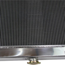 Primecooling 3 Row All Aluminum Radiator +Fan (12 Inches Dia.) Shroud for 1972-86 Jeep CJ Series w/GM Chevy SBC Engine Conver.
