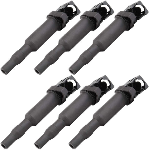 LSAILON Pack of 6 Ignition Coil Fit for BMW/Mini Cooper 2006-2013 Automobiles Compatible with OE: UF592 5C1695