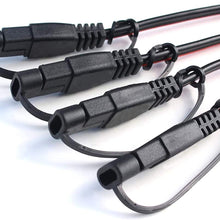 POWISER SAE 4 to 1 Extension Cable Quick Disconnect Connector, 1 SAE Polarity Reverse Adaptors, for Automotive, Solar Panel SAE Plug