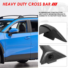 OE Style Matte Black Roof Rack Rail Cross Bars w/ABS Mounting Brackets Replacement For Toyota Rav4 19-20