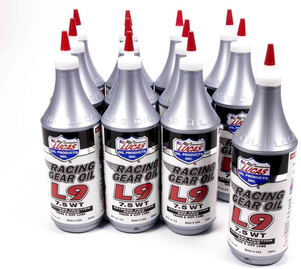 Lucas Oil 10456-12 Synthetic L9 Racing Gear Oil Case/12