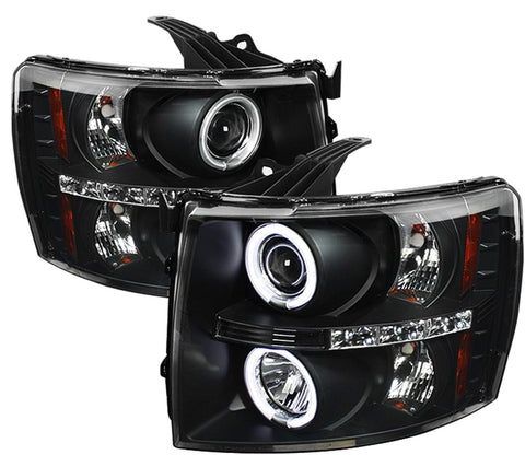 Spyder Auto 5033864 CCFL Halo Projector Headlights Black/Clear
