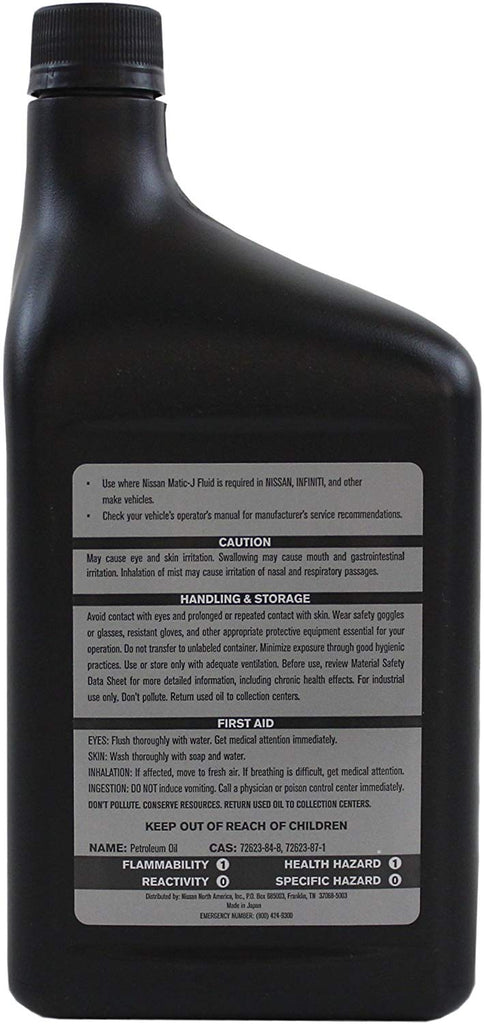 Genuine Nissan Fluid 999MP-MTJ00P Nissan Matic-J Automatic Transmissio ...