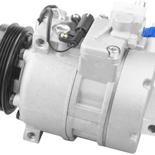 Riseking 1pc A/C Compressor & Clutch Compatible with 02-06 325Ci 02-05 325i 02-05 325xi 02-06 330Ci 02-05 330i 02-05 330xi 02-03 525i 02-03 530i 04-06 X3 l6 R83-07-16040