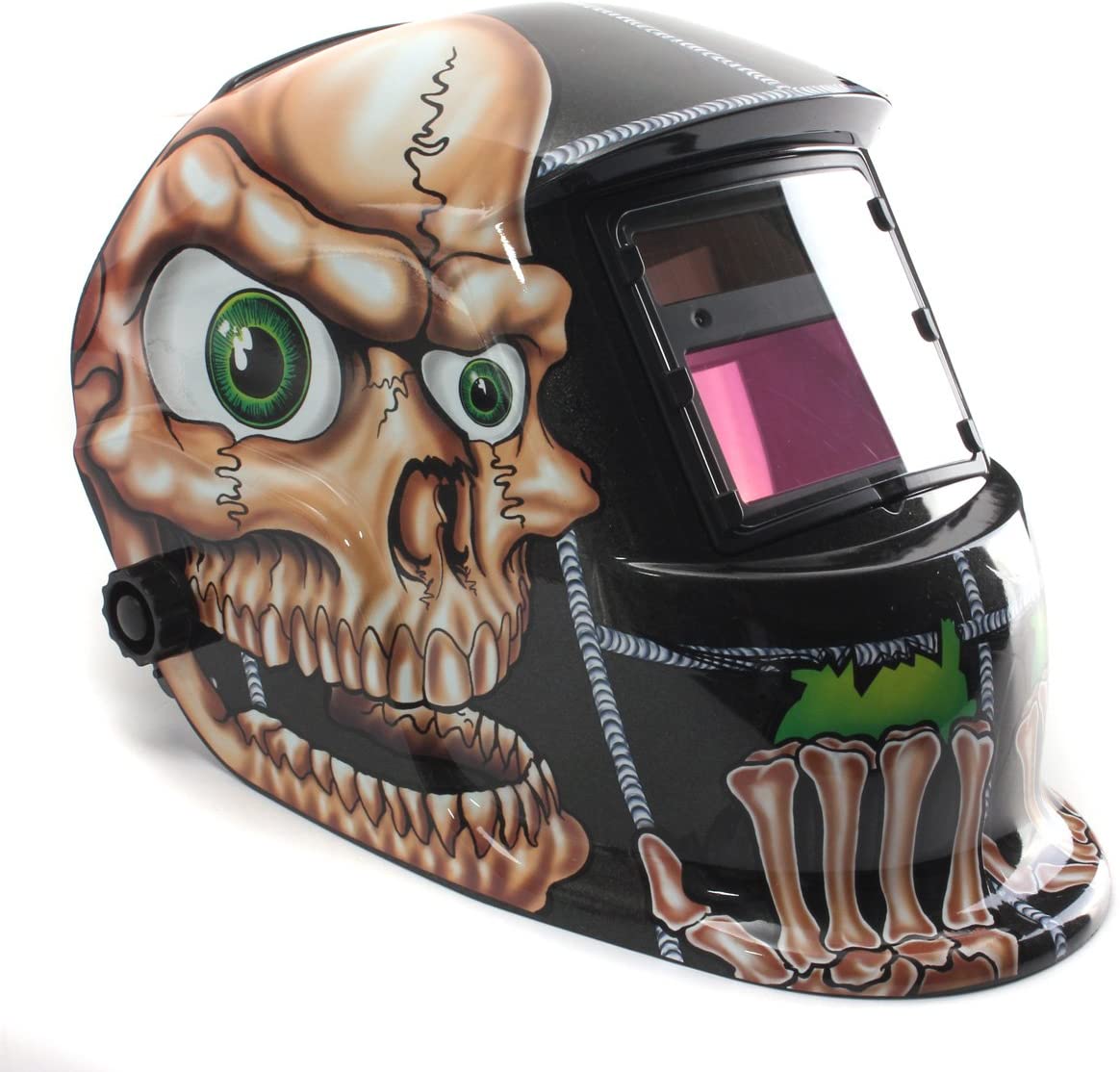 AUDEW Solar Auto Darkening Welding Helmet Arc Tig Mig Mask Grinding Welder Mask Skull