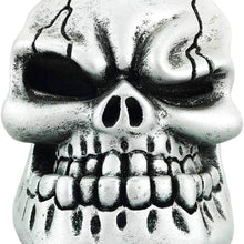 Abfer Shift Knobs Skull Gear Stick Shifter Knob with Big Tooth Shifting Lever Fit Most Automatic Manual Transmission Cars Truck Vehicle (Red)