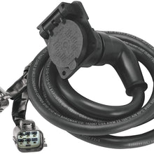 Bargman 54701-007 Adapter (90 Degree 7-Way Fifth Wheel Harness Assembly with 7' Cable)