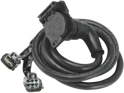 Bargman 54701-007 Adapter (90 Degree 7-Way Fifth Wheel Harness Assembly with 7' Cable)
