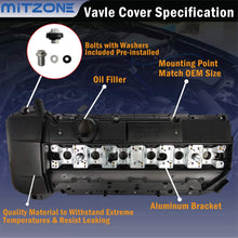 Engine Valve Cover Kit with Gasket & Spark Plug Seals & Bolts & Mount & Washers Compatible with BMW E39 E46 E53 Z3 323i 325i 328i 330i 525i 528i 530i X5 M52/M54 2.5L 2.8L 3.0L Part # 11121432928