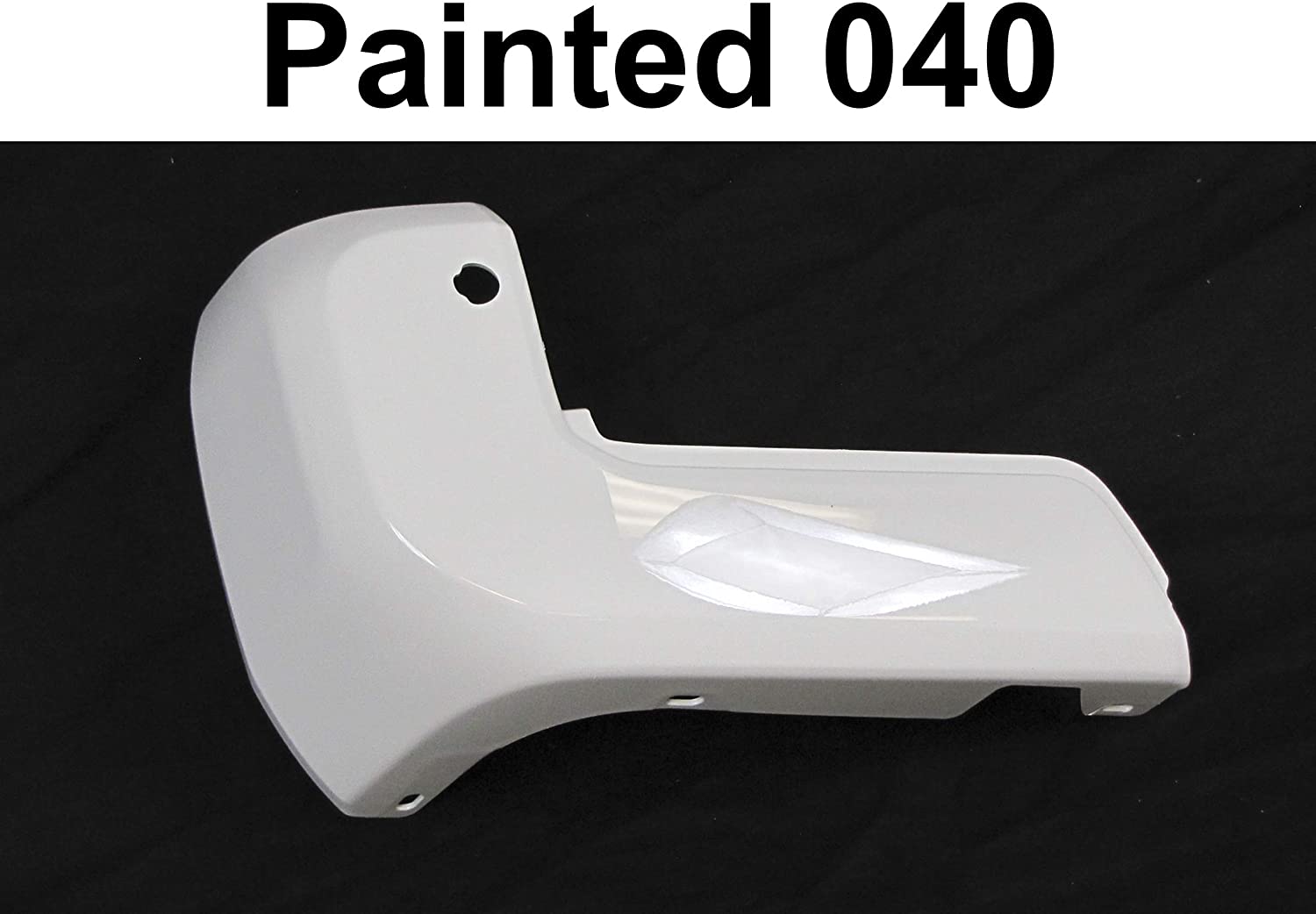 For Toyota Tacoma 2016-2019 REAR Bumper End Painted 040 Super White With Sensor Hole Lh TO1104138