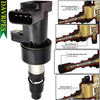 DAVRPES UF-435 Ignition Coil Pack For 2003-2008 Jaguar S-Type, 2002-2008 X-Type 2.5L 3.0L V6 Replace# UF435|C1402|5C1399|178-8287|E915|52-1750|IC555