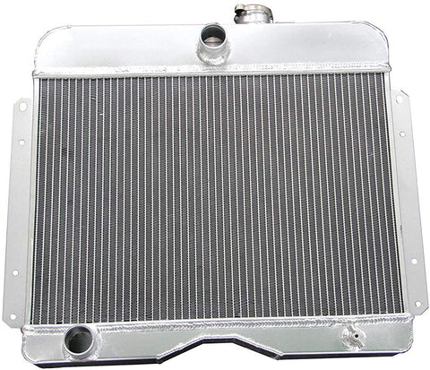 AutoRadiator 3 Row Aluminum Radiator For 1949-58 Jeep Willys 2.2L/2.6L/3.7L Gas L4/L6