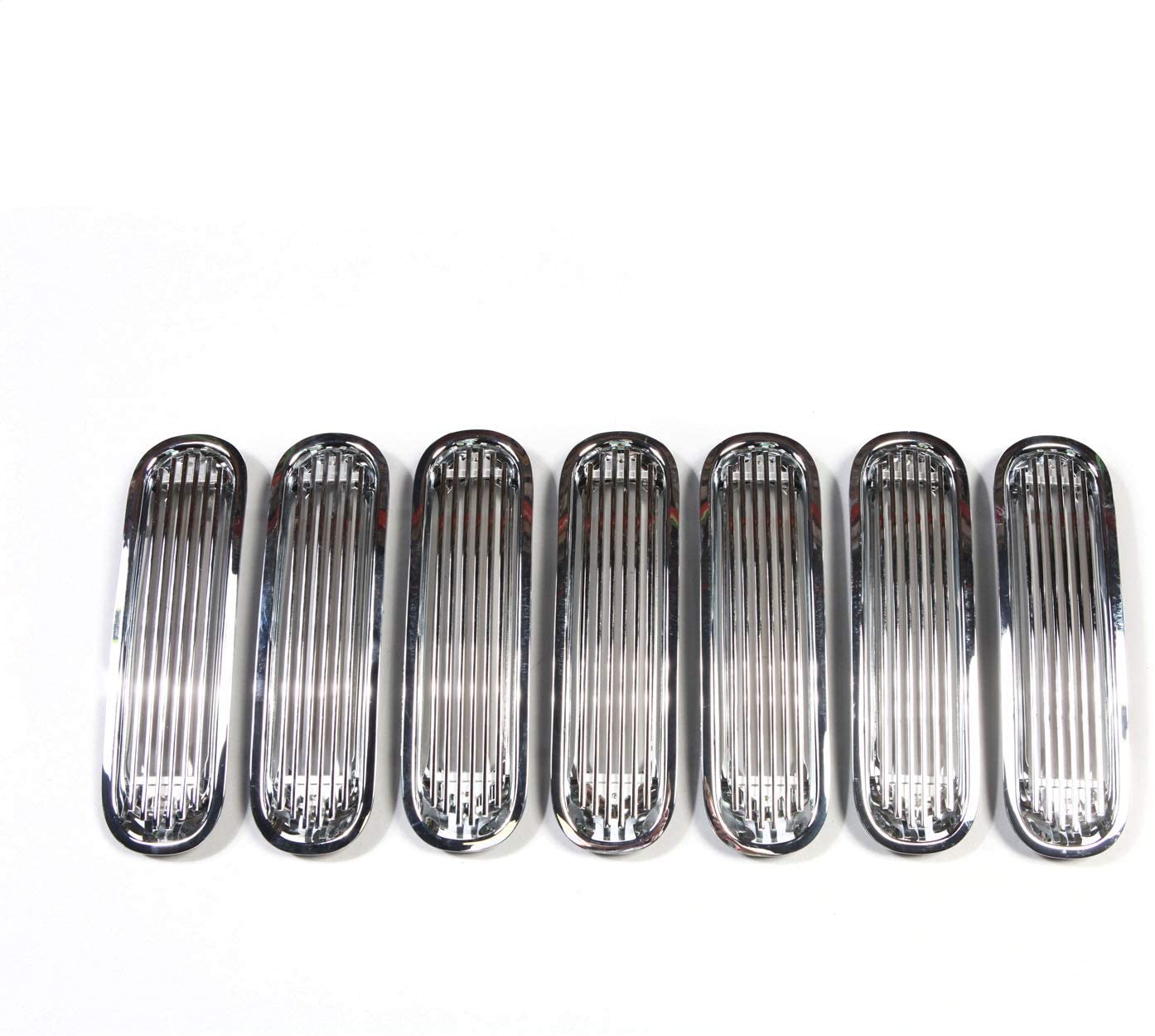 Rugged Ridge 11401.20 Grille Insert, Billet Style, Polished Aluminum; 07-18 Jeep Wrangler JK