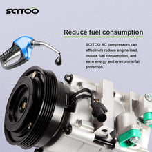 SCITOO AC Compressor Pump Compatible with CO 10703C for Hyundai Sante Fe Kia Optima 2.4L 2001-2006