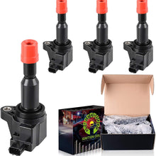 Ignition Coils 4-Pack Compatible with 2007 2008 Honda Fits 1.5L L4-30520-PWC-501
